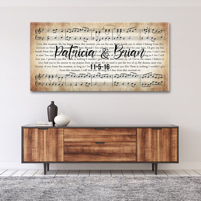 Personalized Couples Song Premium Canvas V2