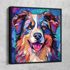 Stained Glass Australian Shepherd