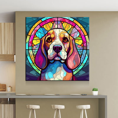 Stained Glass Beagle