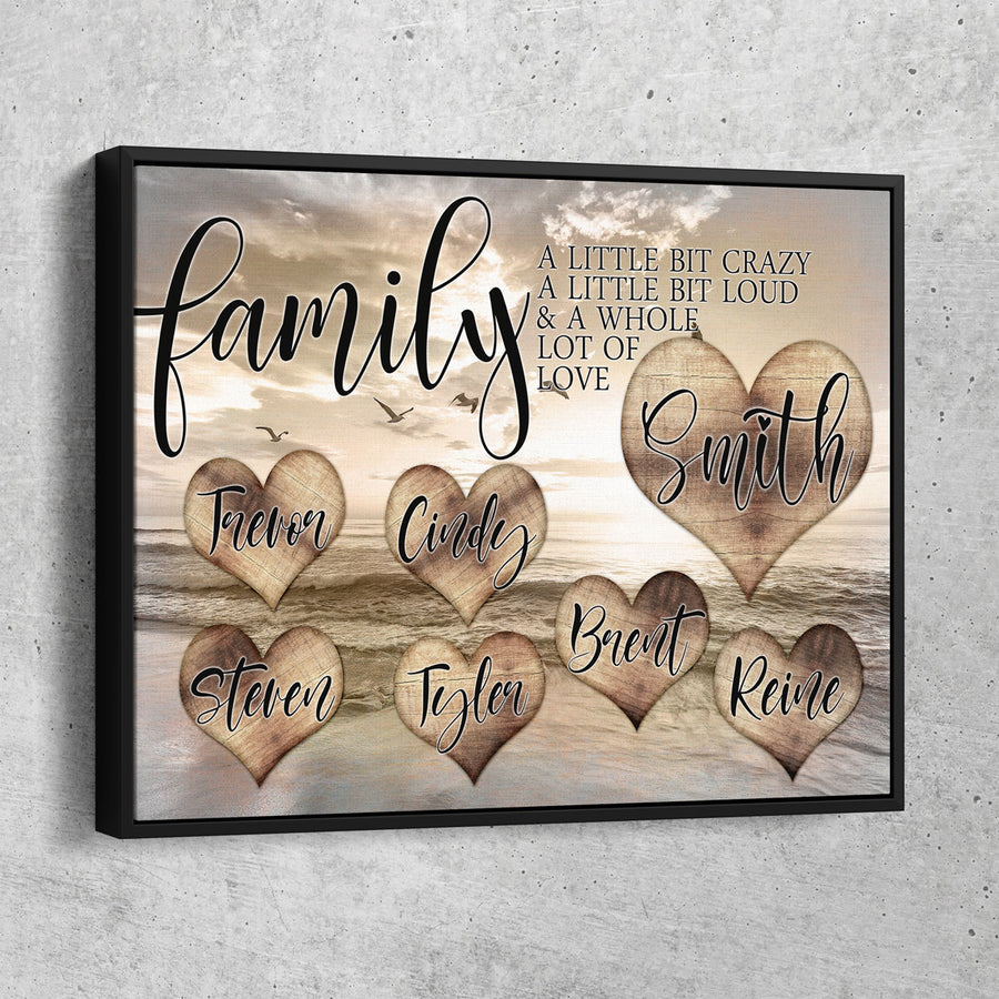 Personalized Family Love Premium Canvas