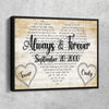 Personalized Couples Song Premium Canvas V4