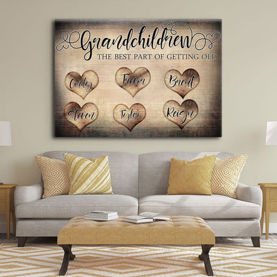 Personalized Grandchildren Premium Canvas