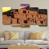 Adobe Houses In The City Of Taos - Amazing Canvas Prints