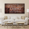 All Things Through Christ - Amazing Canvas Prints