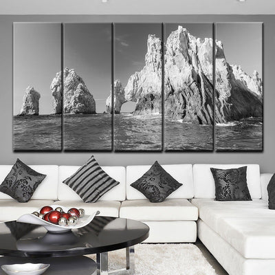 Cabo San Lucas Mexico Arch B&W - Amazing Canvas Prints