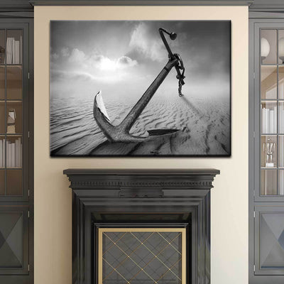 Black And White Anchor - Amazing Canvas Prints