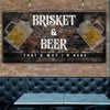 Brisket And Beer That's Why I'm Here V2 Premium Wall Art