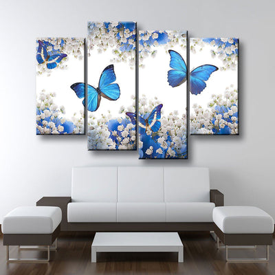 Butterflies and Flowers - Amazing Canvas Prints