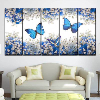 Butterflies and Flowers - Amazing Canvas Prints