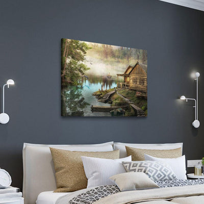 Cabin On The Lake - Amazing Canvas Prints