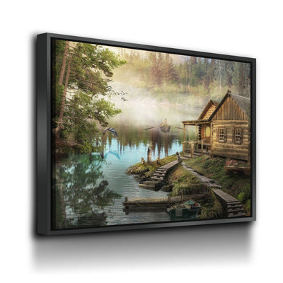 Cabin On The Lake - Amazing Canvas Prints