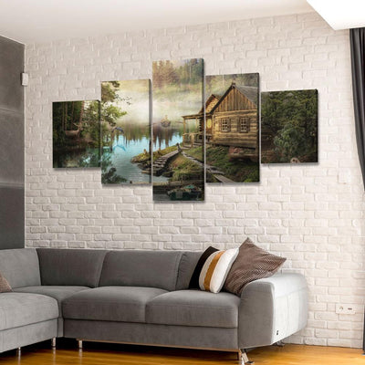 Cabin On The Lake - Amazing Canvas Prints