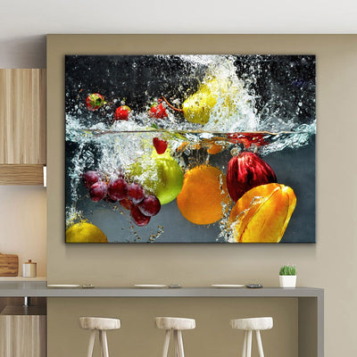 Fresh Fruit Splash - Amazing Canvas Prints