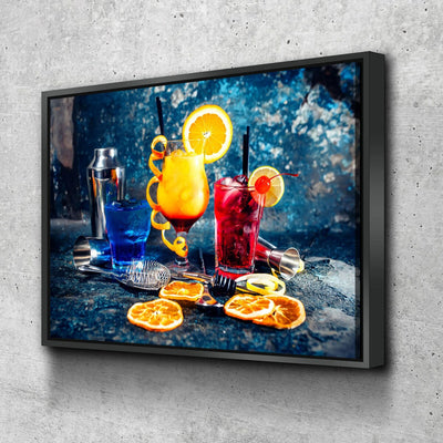 Garnished Cocktails - Amazing Canvas Prints