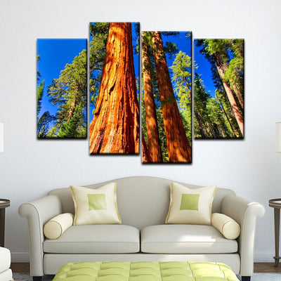 Giant Sequoia Trees In Mariposa Grove - Amazing Canvas Prints