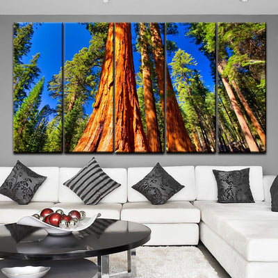 Giant Sequoia Trees In Mariposa Grove - Amazing Canvas Prints