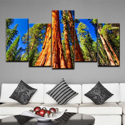 Giant Sequoia Trees In Mariposa Grove - Amazing Canvas Prints