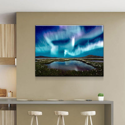 Ice Blue Aurora - Amazing Canvas Prints