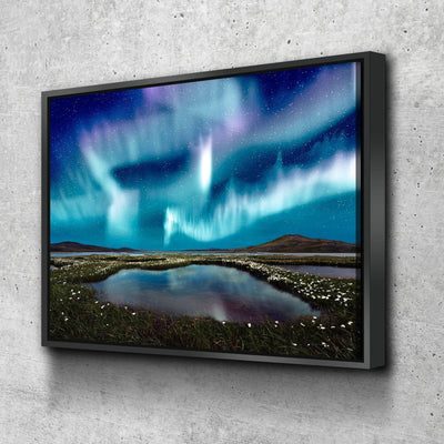 Ice Blue Aurora - Amazing Canvas Prints