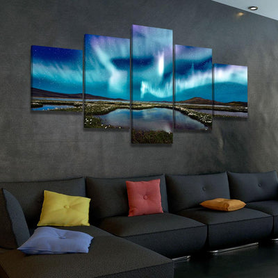 Ice Blue Aurora - Amazing Canvas Prints