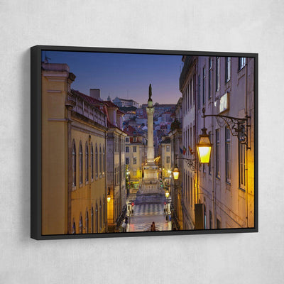 Lisbon Portugal At Twilight - Amazing Canvas Prints