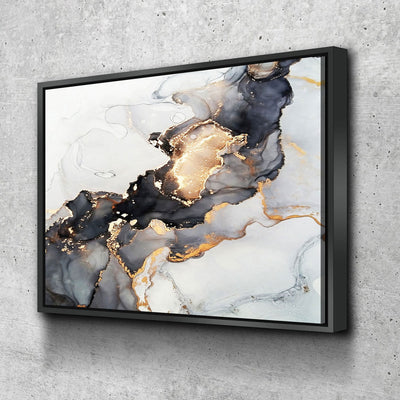 Luxury Golden Abstract Marble Painting - Amazing Canvas Prints