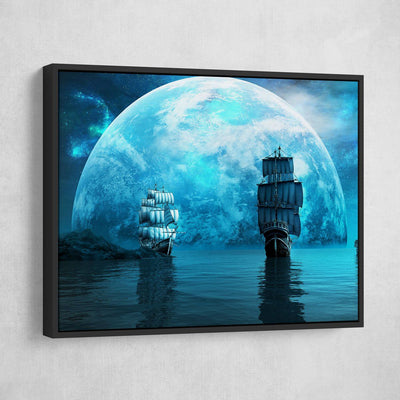 Moonlight Sailing - Amazing Canvas Prints