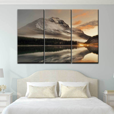 Mountain Lake Reflection - Amazing Canvas Prints