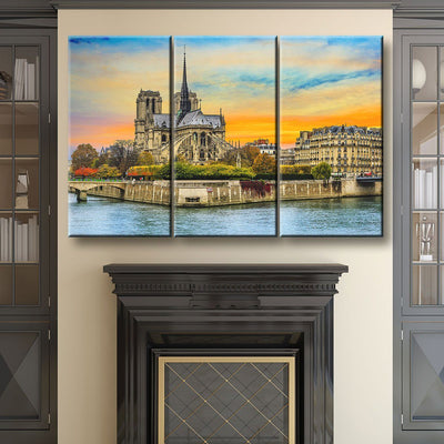 Notre Dame De Paris At Autumn - Amazing Canvas Prints