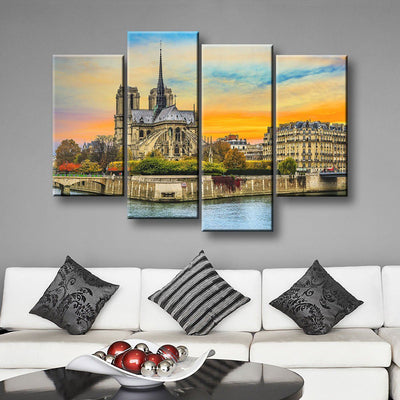 Notre Dame De Paris At Autumn - Amazing Canvas Prints