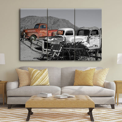 Old Trucks On The Farm - Amazing Canvas Prints