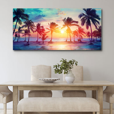 Palm Tree Silhouettes - Amazing Canvas Prints