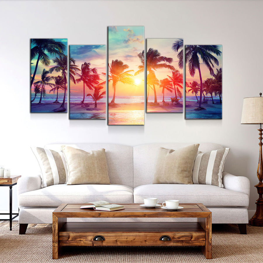 Palm Tree Silhouettes - Amazing Canvas Prints