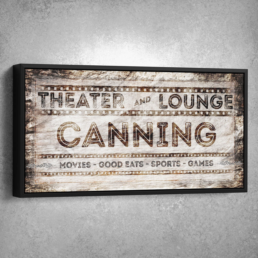 Personalized Theater and Lounge Premium Canvas - Amazing Canvas Prints