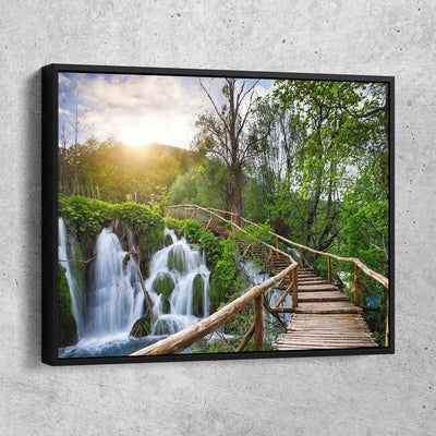 Plitvice National Park Pathway - Amazing Canvas Prints