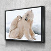 Polar Bear With Cub - Amazing Canvas Prints