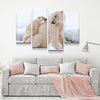 Polar Bear With Cub - Amazing Canvas Prints