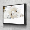 Polar Bear With Cubs - Amazing Canvas Prints