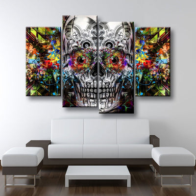 Psychedelic Skull - Amazing Canvas Prints