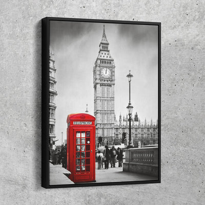 Red Telephone Booth - Amazing Canvas Prints