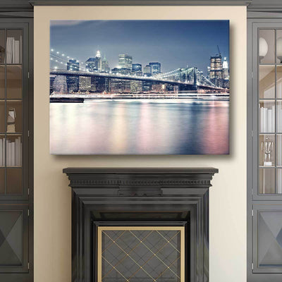 Brooklyn Bridge At Night - Amazing Canvas Prints