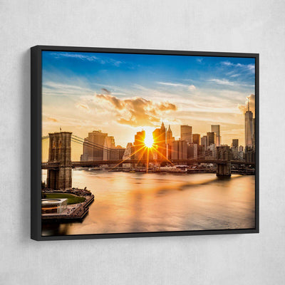 Brooklyn Bridge Sunset - Amazing Canvas Prints