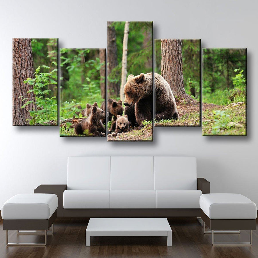 Bear Family - Amazing Canvas Prints