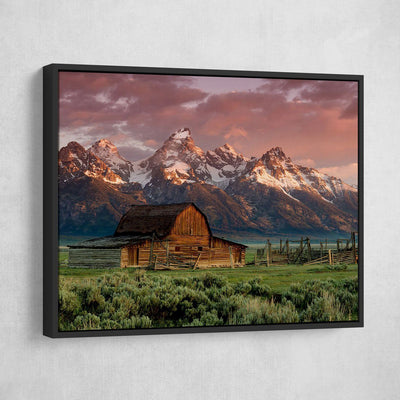 Barn In Grand Teton National Park - Amazing Canvas Prints