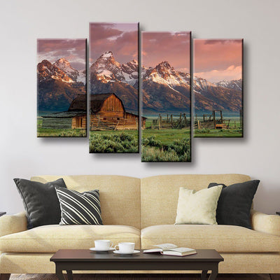 Barn In Grand Teton National Park - Amazing Canvas Prints