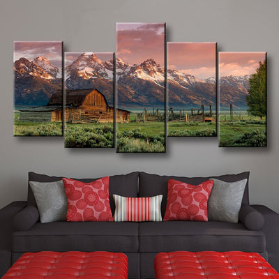 Barn In Grand Teton National Park - Amazing Canvas Prints