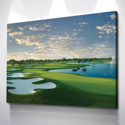 Blue Monster Hole 18 - Amazing Canvas Prints