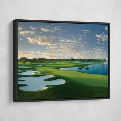 Blue Monster Hole 18 - Amazing Canvas Prints