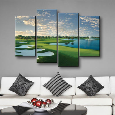 Blue Monster Hole 18 - Amazing Canvas Prints