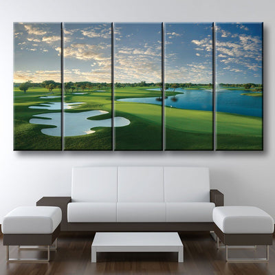 Blue Monster Hole 18 - Amazing Canvas Prints